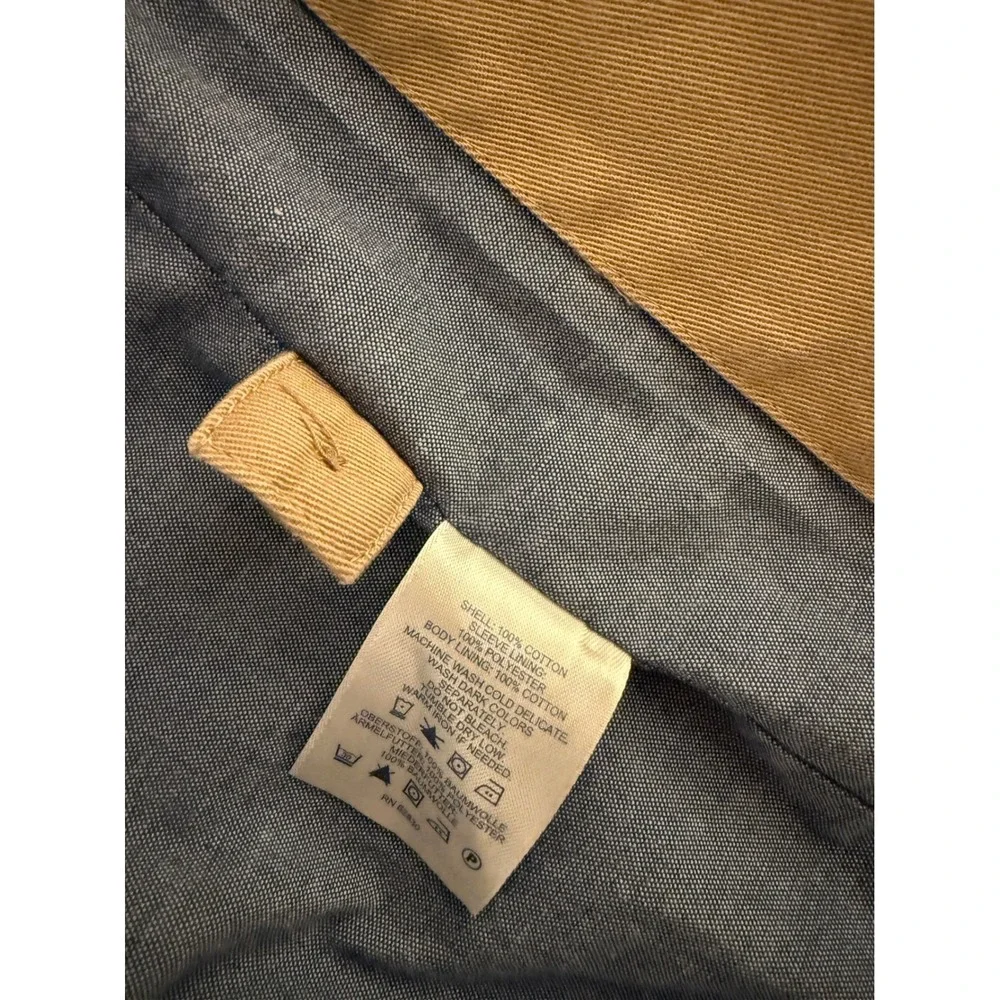 Lands' End Canvas Jacket Mens‎ XL (46-48) Tan Full-Zip Business Casual Weekend - Picture 5 of 15